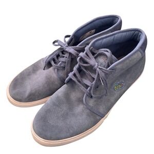 Lacoste Men's Blue Suede Chukka Boots Casual Fashion Sneakers Size 10